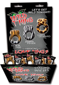 "Wild Things Animal Rings - 24 Piece Display - Assorted HTP2759D"