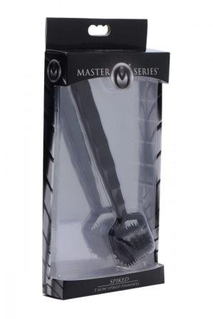 "Master Series Spiked 5 Row Pinwheel - Black MS-AE696"