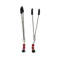 "Sex and Mischief Ruby Black Nipple Clips SS510-82"