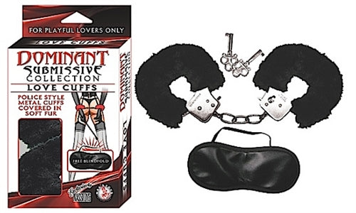 "Dominant Submissive Collection Loves Cuffs- Black NW2284-3"