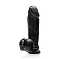 "9 Inch Thick Cock With Balls & Suction - Black SI-30211"
