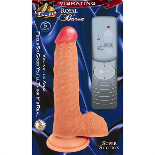 "Lifelike Vibrating Flesh Royal Baron 5 NW2013-1"
