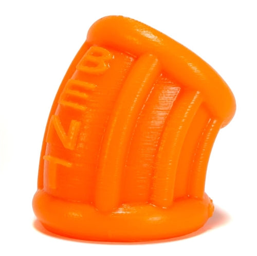 "Bent 1 Ball Stretcher Curved Silicone  - Small - Orange OX-1089-1-ORA"