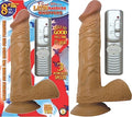"Latin American Whoppers 8inch Vibrating Dong With Balls-Latin NW2305"
