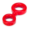 "8 Ball Cockring With Attached Ball Ring  Ox Balls - Red OX-1076-RED"