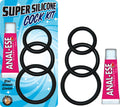"Super Silicone Cock Kit - Black NW2674-1"