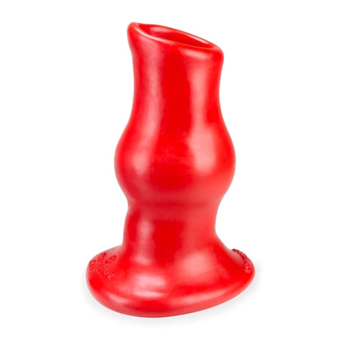 "Pighole Deep-1 Fuckable Buttplug - Red OX-1339-1-RED"