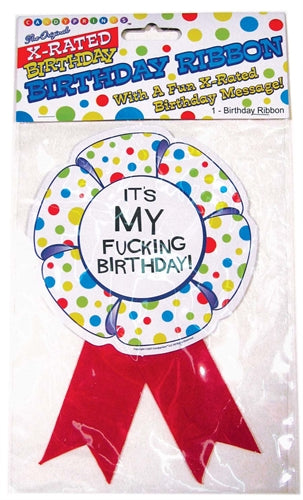 "X-Rated Birthday Party Award Ribbon CP-544"