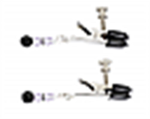 "Beaded Clamps - Adjustable Broad Tip - Purple SPF-103"