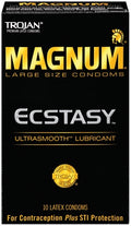 "Trojan Magnum Ecstasy Ultrasmooth - 10 Pack TJ64313"