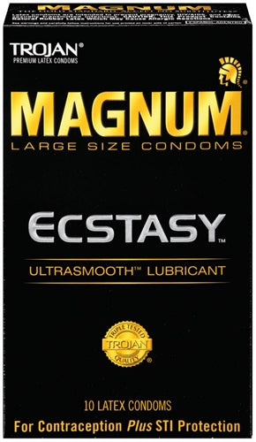 "Trojan Magnum Ecstasy Ultrasmooth - 10 Pack TJ64313"