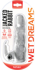 "Jack Rabbit Dual Vibrating Extender - Clear HTP3307"