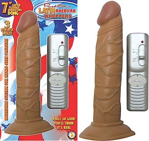 "Latin American Whoppers 7inch Vibrating Dong NW2304"