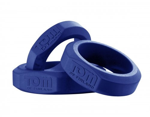 "Tom of Finland 3 Pieces Silicone Cock Ring Set TOF-TF3015"
