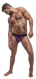 "Airotic Mesh Butt Out Bikini - Purple - Medium MP-303256PPMD"