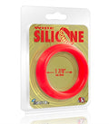 "Wide Silicone Donut - Red - 1.88-Inch Diameter SI-95139"