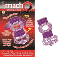"The Macho Collection Double Power Cock and Balls Rising - Purple NW2257-2"
