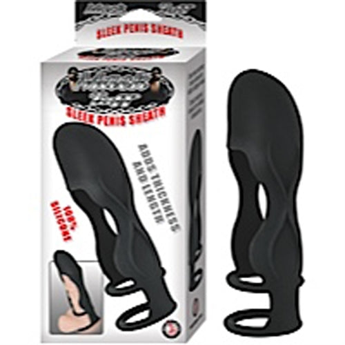 "Mack Tuff Sleek Penis Sheath - Black NW2553"