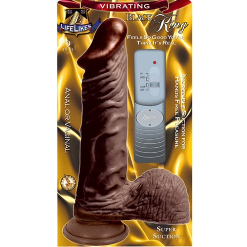 "Lifelike Vibrating Black King 9 NW2015-5"
