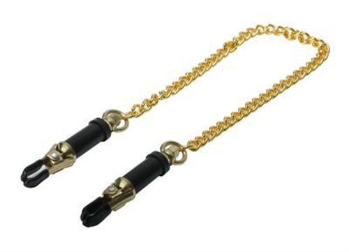 "Deluxe Asjustable Nipple Clamps - Gold MS-ST186"