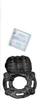"Vibrating Ring Black Pulsating Erection Keeper - Black NW2767"
