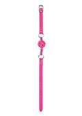 "Ball Gag With Leather Straps - Pink OU-OU047PNK"