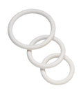 "Nitrile Cock Ring Set - White BSPR-74"