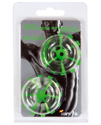 "Thick Power Stretch Donuts -  2 Pack - Clear SI-95113"