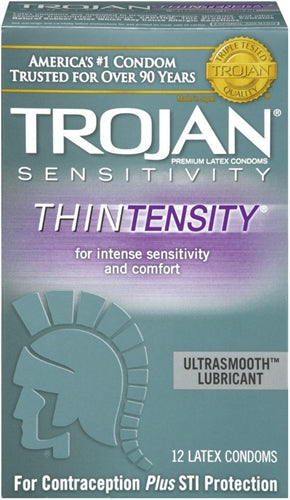 "Trojan Sensitivity Thintensity - 12 Pack TJ92673"