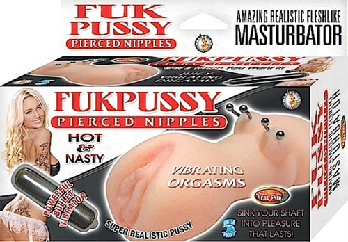 "Fukpussy Pierced Nipples - Flesh NW2337"