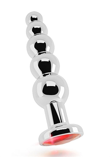 "Rich R5 Silver Metal Plug - 4.9 Inch - Red Sapphire RI-RIC005SIL"