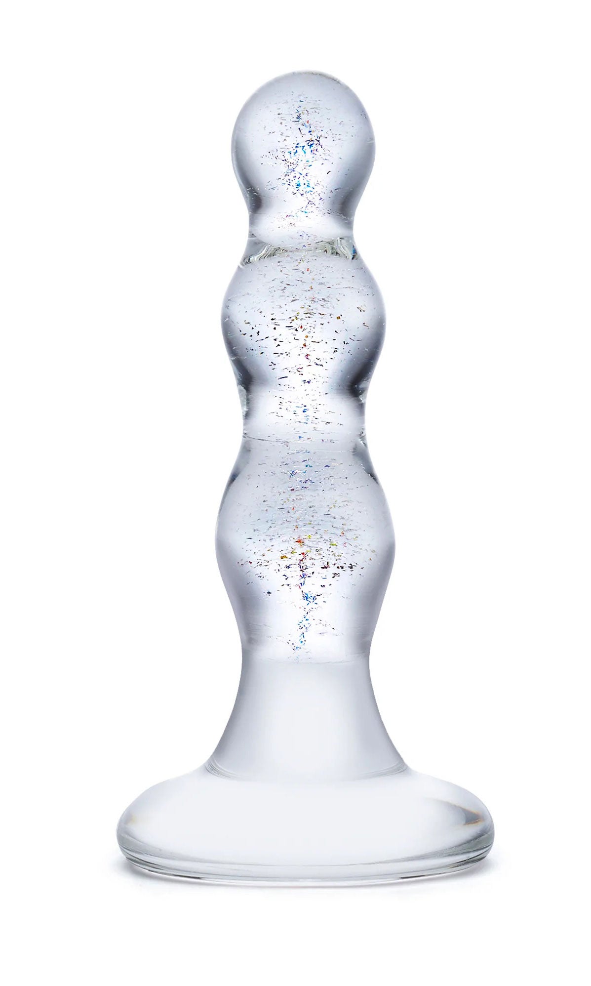 "Triple Play Beaded Butt Plug GLAS-15"