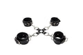 "Leather Hand and Legcuffs - Black OU-OU050BLK"