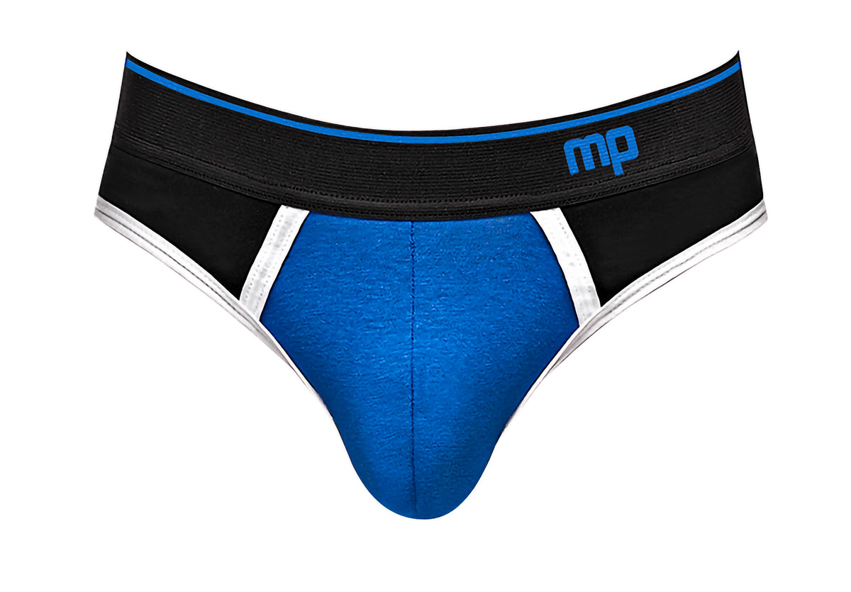 "Retro Sport Panel Jock - S/ M - Black/ Blue MP-395265RBSM"