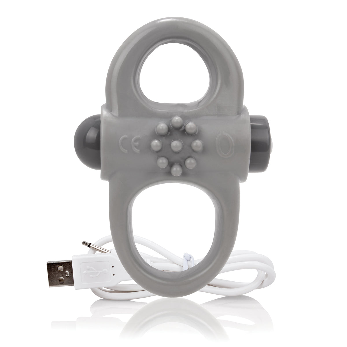 "Charged Yoga Rechargeable Vibe Ring - Grey AYOG-G-101E"