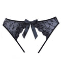 "Adore Sheer Teaz Panty - One Size - Black ALR-A1098-OS"