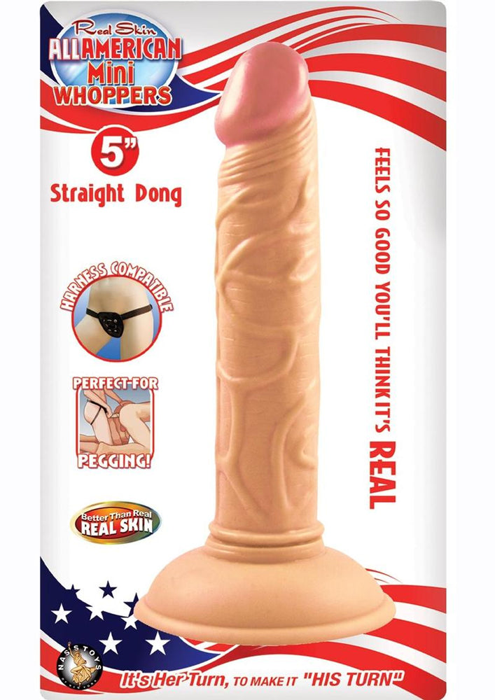 "All American Mini Whoppers 5-Inch Straight Dong - Flesh NW2388-1"