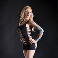 "Spaghetti String Dress - One Size - Black BH-69375SD-BK"