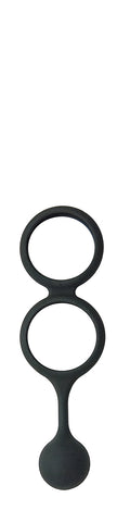 "My Cock Ring Scrotum Ring With Weighted Ball  Banger - Black NW2727"