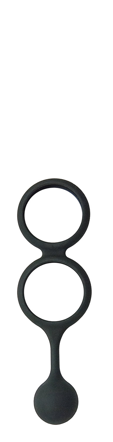 "My Cock Ring Scrotum Ring With Weighted Ball  Banger - Black NW2727"