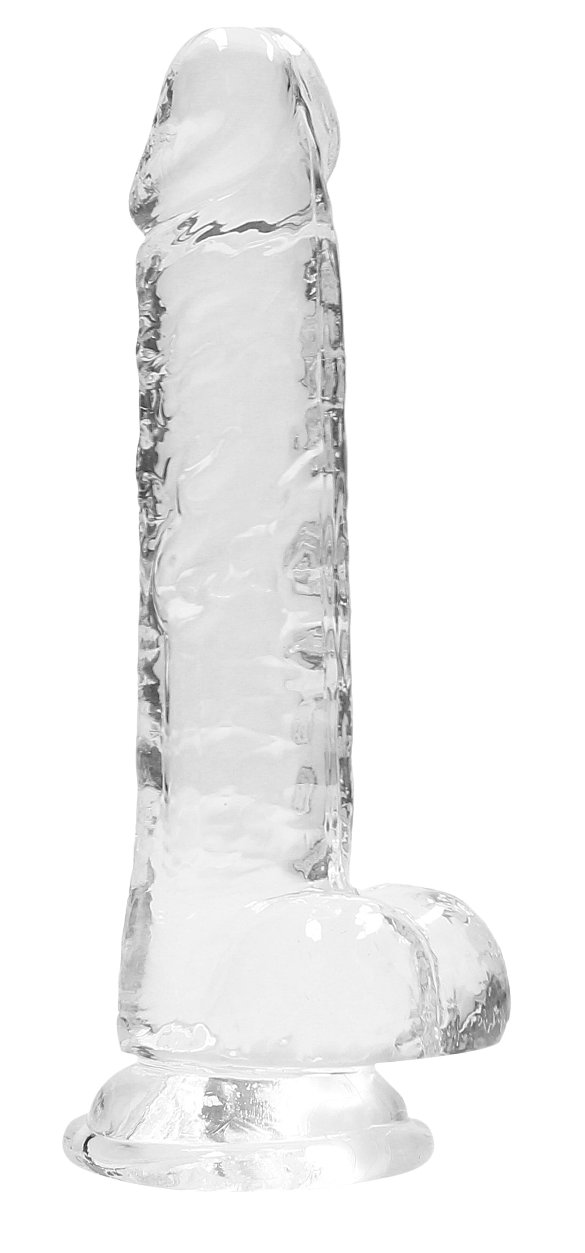 "7 Inch Realistic Dildo With Balls - Translucent SH-REA091TRA"