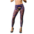 "Full Design Mesh Crotchless Leggings - One Size - Violet BH-69576SD-VL"