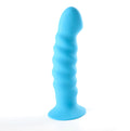 "Kendall Silicone Dong Swirled Satin Finish - Neon  Blue MT2503-B4"
