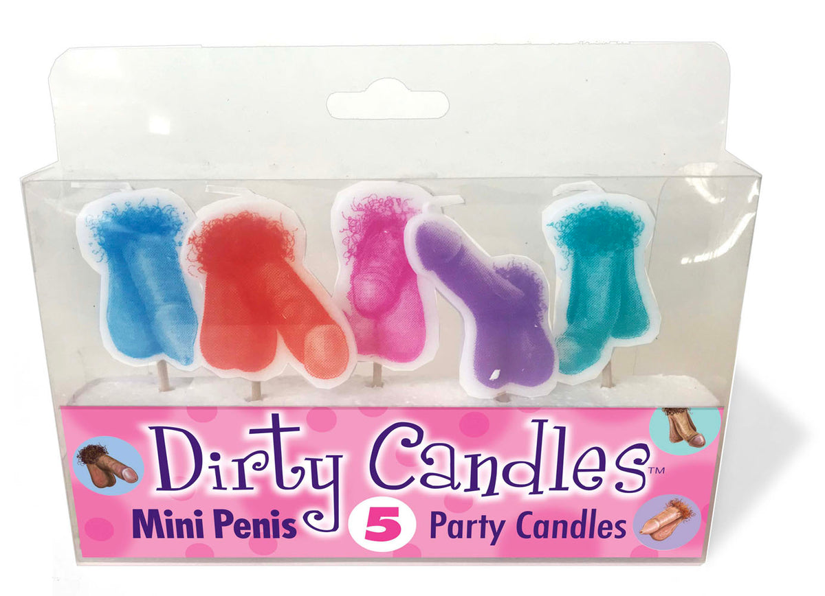 "Dirty Penis Candles 5 Party Candles CP-987"
