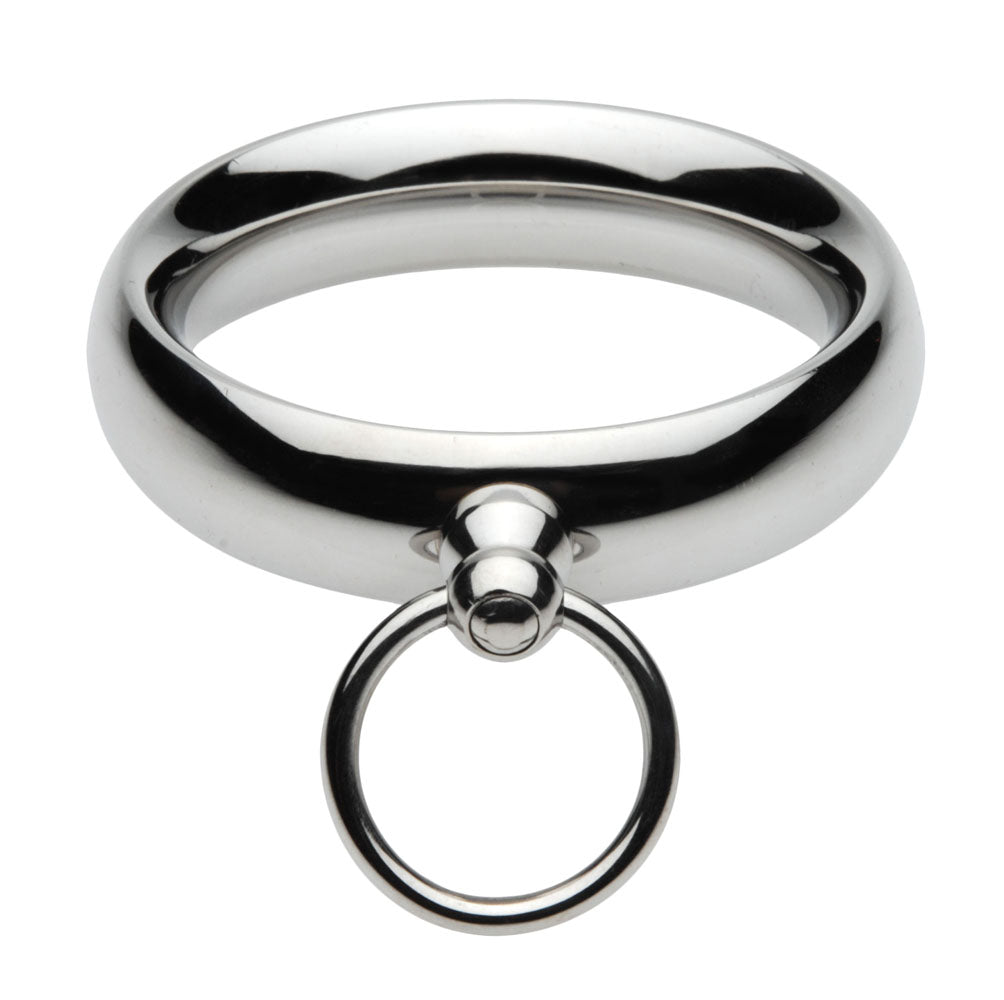"Lead Me Stainless Steel Cock Ring - 1.95 MS-AE472-ML"