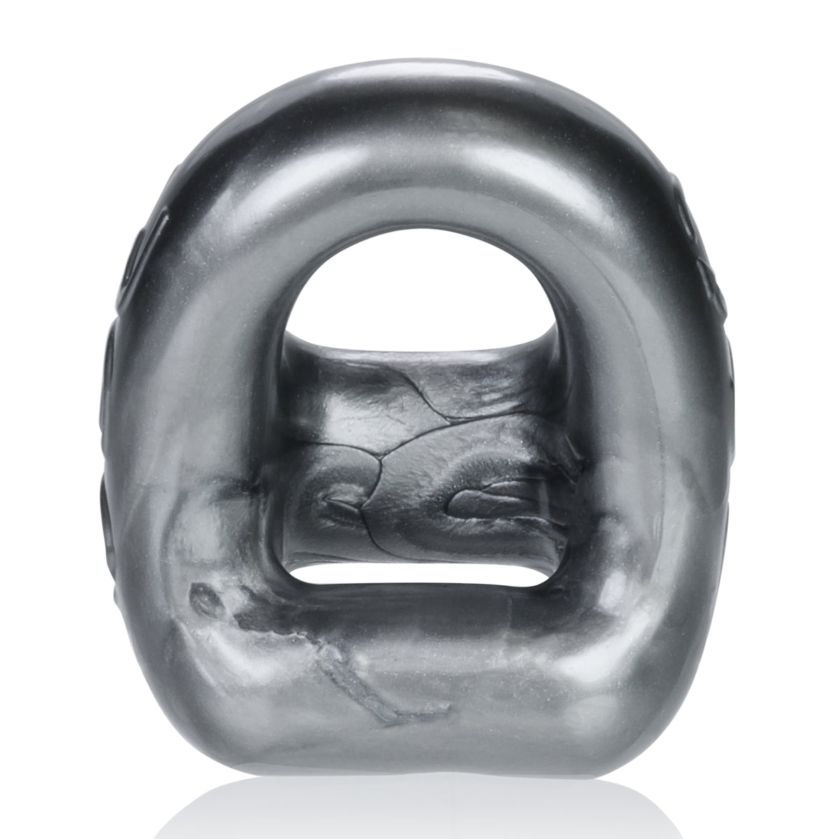 "360 2- Way Cockring and Ballsling - Steel OX-3013-STL"