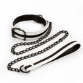 "Glo Bondage - Collar and Leash - Green NSN-0497-28"