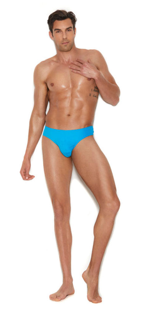 "Men's Thong Back Brief - Large/xlarge - Turquoise EM-82207TURLXL"