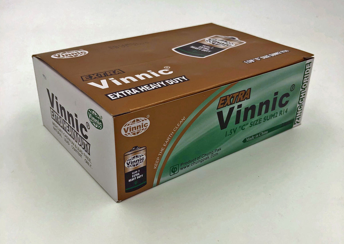 "Vinnic Extra Heavy Duty C Batteries - 24 Pcs. Box ER14MSG"