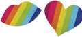 "Nipplicious - Rainbow Nipple Pasties - Hearts and Lips HTP3338"
